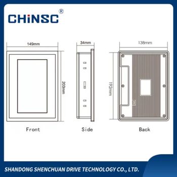 HMI Touch Screen Panel 7 Inch Industrial Control Board Human Machine Interface LCD Screen - Shandong Chinsc Drive Technology Co.,Ltd. - China