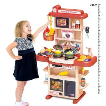 74cm 43PCS Girl Role Pretend Play Preschool Tableware Table Real Cooking Sink Set Kitchen Toys - Sam Toys Industrial Co., Ltd. - China