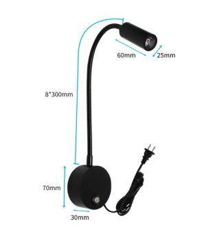 Flexible Bedside Reading Lights Bedroom Reading Lights Wall Mounted Replacement Bedside Reading Light - SHENZHEN FITLED LIGHTING CO., LTD. - China
