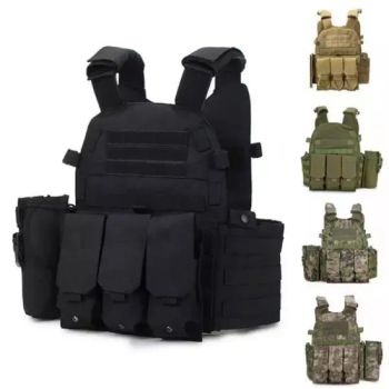 Hot Seller Custom Tactical Vest 1000d Nylon Molle Plate Carrier Outdoor Vest - Guangzhou Red Swan Textile Co., Ltd. - China