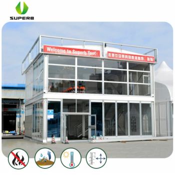 Dormitory Double Layer Aluminum Structure Customized Tent with Balcony - Superb Tent Co., Ltd. - China