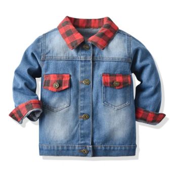 Boy Clothes Children Clothes Kids Clothes Kids Denim Jackets Jeans Jacket Kids Wear Fashion Wear Girls Boys Jackets Jeans Coat Denim Clothes Plaid Denim Jacket - Mingteng Clothing Factory Ltd. - China