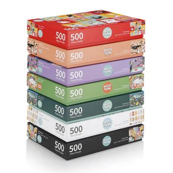 Custom 500Pc Animal Plant Jigsaw Puzzle Grey Board Ccnb Art Paper 15D MOQ100 CE SGS - Xinfeng Gift and Packaging Co., Ltd. - China