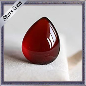 Red Garnet Water Drop Pear Cabochon Narutal Garnet Beads Grade High Shape Oval Size 5*7mm Quality AAA Color Red, Garnet Trademark Stars - Guangxi Wuzhou Starsgem Co., Limited - China