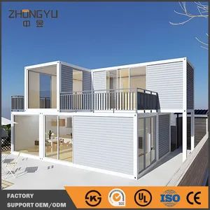 Zhongyu Container House Custom Modular Housing Prefabricated Homes Residential Steel Prefab House Self Assembly Temporary Casa Prefabricadas - Shandong Zhongyu Integrated Housing Co., Ltd. - China