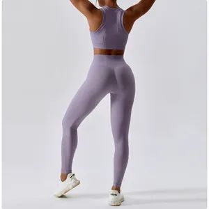 Fitness Wear High-Strength Seamless Yoga Sports Leggings Bra Suit Women Sports Wear - Market Union Co. Ltd. - China