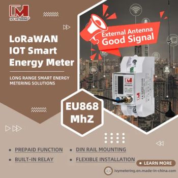 Single Phase Lora Energy Meter Smart Power Meter Lorawan Voltage Meters LCD Digital Display Voltmeter - IVY METERING CO., LTD. - China
