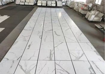 High Grade Calacatta White Marble Polished Floor Tiles Color White Trademark MS Origin Italy Size 140X240cm Quality A - Xiamen Maoshuang Stone Industry Co., Ltd. - China