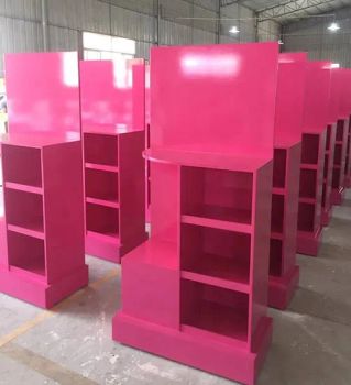 Lokshun OEM ODM Wooden Display Rack with 4 Shelves for Personal Care Products Holding 120kg - Shenzhen Leshi Display Products Limited - China