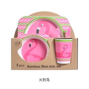 Cartoon Design 100% Bamboo Fiber Baby Feeding Set Biodegradable Dinnerware Sets - HANGZHOU WEIZE IMP & EXP CO., LTD. - China