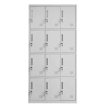 Modern Customized 12-Door Steel Storage Locker for Gym School Office Workshop Apartment - Shanghai LYJ Furniture Co., Ltd - China
