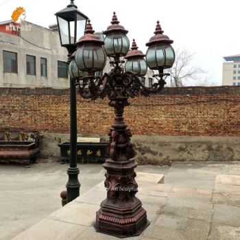 Manufacturers Park Vintage Street Lamp Posts Cast Iron Garden Light Pole - Zhengzhou Millie Arts & Crafts Co., Ltd. - China