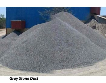 Gray Stone Dust, For Construction Use Yield 89% Color Gray Form Powder Type Stone Dust Packaging Type Loose Usage/Application For Construction - Thimmarayaswamy Concrete Products - India