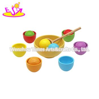 Kids Educational Matching Game Wooden Color Sorting Toy with Balls and Cups W01A546 - WENZHOU TIMES ARTS&CRAFTS CO., LTD. - China