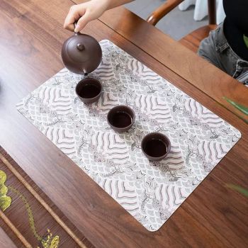 Premium Leather Table Mats Classic PVC Place Mats with Heatproof & Ins Popular Print - Taizhou real houseware Co., Ltd - China