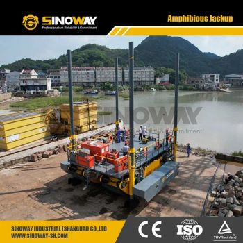Steel Pontoons Modular Jack-up Swamp Barge Amphibious Self Elevating Pontoon Barge for Sale - Sinoway Industrial (Shanghai) Co., Ltd. - China