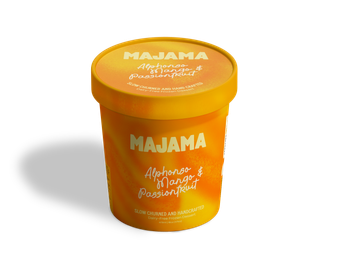 Majama "Vegan" Ice Cream Form Tub Volume 473ml Shelf Life 18 Months Oil Source Seed-oil Free Sugar Type Refined - MADE TRUE FOODSTUFF TRADING LLC - United Arab Emirates