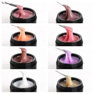 New Nude Acrylic Extension Liquid Brush on Quick Nail Extension Gel Builder Poly Gel Jelly Pink Clear Nude UV LED Builder Liquid - Guangzhou Neissry cosmetic Co., Ltd. - China