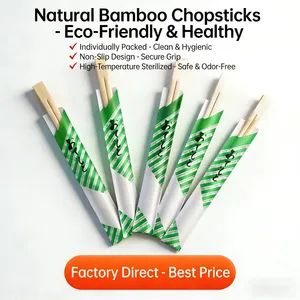 Disposable Knotted Twin Chopsticks for Takeaway, Korean Chopsticks Naked Pack Wholesale Disposable Chopsticks Wooden Chopsticks Bamboo Chopsticks - Hainan Zhenjing International Trade Co., Ltd. - China