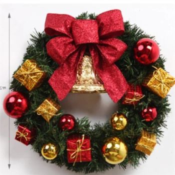 Wholesale Artificial Decorative Garland Christmas Wreaths Outdoor PVC Wreath - Hangzhou Yaoyang Technology Co., Ltd. - China
