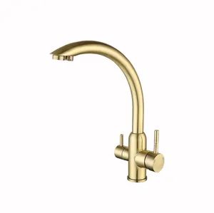 OEM Gold SUS 304 Kitchen Sink Faucet Mixer Kitchen Faucets, Mixers - Guangdong Huayou Hardware Products Co., Ltd. - China