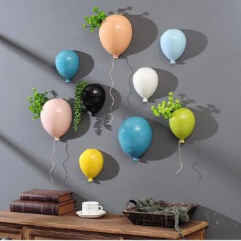 Balloon Wall Decor Sculpture Vase Wall Hanging Arts Home Wbb13576 - Ningbo Ezfocus Co., Ltd. - China