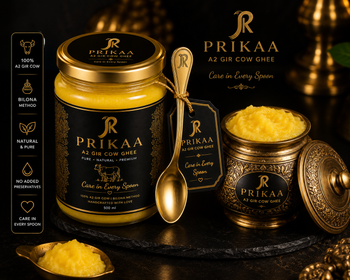 A2 GIR COW GHEE BILANO METHOD Flavour Mild Net Weight > 0.5 L to 1 L Features Gluten-Free, No Preservatives, Organic, Vegan - PRIKAA OVERSEAS LLP  - India