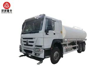 2026 Brand New 6X4 HOWO Stainless Steel Water Tank Truck Transport Sprinkler Truck Watering Cart with Dispenser in Mozambique - Shandong Global Heavy Truck Import & Export Co., Ltd - China