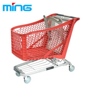 Sturdy Plastic Supermarket Trolleys Cart for Shopping - Suzhou Highbright Enterprise Limited - China