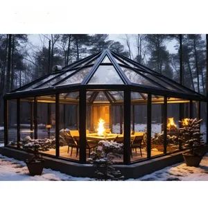 Guangdong Sun Room Glass House Room Outdoor for Garden Glass House Sunrooms Glass Houses Sunroom - FOSHAN WANDON INDUSTRIES CO.,LTD - China