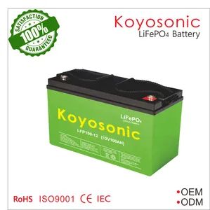 12V 110ah Lithium Ion Battery Li-ion Battery Pack with 8000 Cycles - Koyosonic Power Co., Ltd. - China