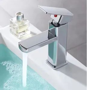 Modern Single Handle Bathroom Water Tap Chrome Hot and Cold Bathroom Faucets Basin Mixer Faucet - Chaozhou Chaoan Bath Friend Sanitary Ware Co., Ltd. - China