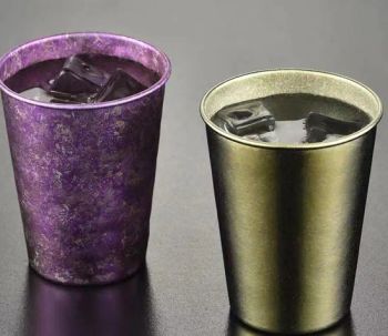 Outdoor Products Anodized Titanium Mug 350ml Age Adult Style Simple Color Unicolor Fancy Engraved Trademark VEKEN Size - Ningbo V. K. Industry and Trading Co., Ltd. - China