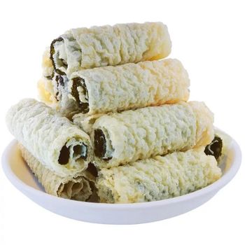 HACCP Certified Weiyang Brand Golden Fried Dried Bean Curd Skin Rolls Tofu Skin Rolls - Nanjing Su Flavor International Trade Co., Ltd. - China