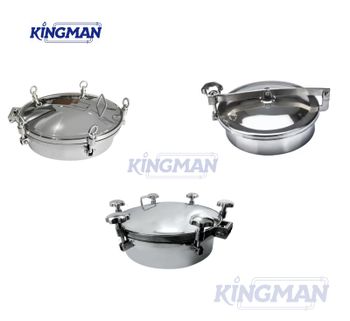 Stainless Steel Sanitary Manhole Cover – Round/Oval/Square, Atmospheric/Pressure, with/without Sight Glass - Kingman Fluid (zhejiang)Co., Ltd - China