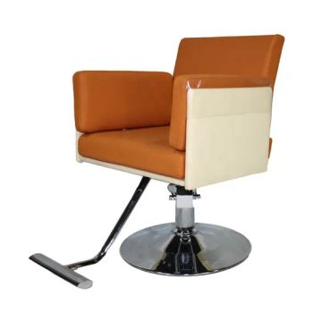 Orange Cheap Fashion Modern Hairdressing Furniture Salon Beauty Barber Chair - Hangzhou Mingchen Furniture Co., Ltd. - China