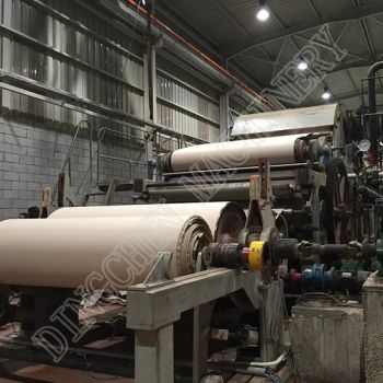 Rice Straw Material Kraft Paper Machine 1092mm 5t/D Fluting Paper & Corrugated Paper Machine - Zhengzhou Dingchen Machinery Co., Ltd. - China