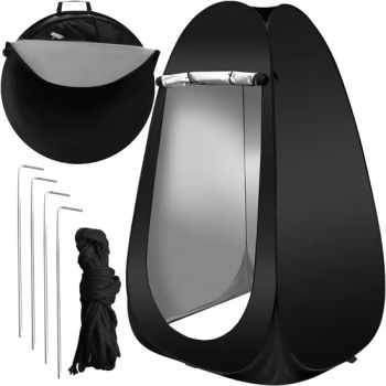 4-in-1 Portable Pop-up Camping Black Waterproof Changing Room Shower Toilet Tent - NINGBO GENERAL UNION CO.,LTD. - China
