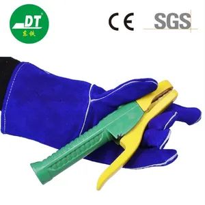 Leather MIG Stick Welding Gloves Heat Fire Resistant, Mitts for Oven Grill Fireplace Furnace Stove Pot Holder TIG Welder - SHANDONG DONGTIE LABOUR SUPPLIES CO., LTD. - China