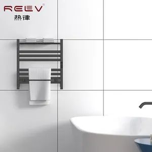 Wall Mounted Electric Heated Towel Rack with Support Bracket Trademark RELV Certificate CE Model NO. 304-B Service - Rui'an Bojue Sanitary Ware Co., Ltd - China