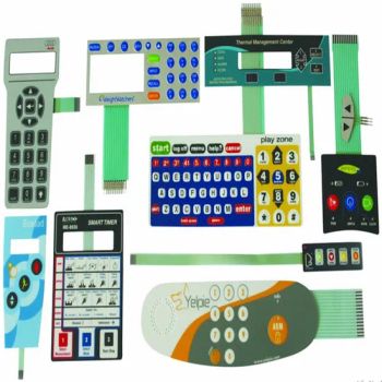 Embedded LEDs UV Glossy Matte Textured Graphic Overlay Membrane Keyboards - TKM (DONGGUAN) MEMBRANE TECHNOLOGY LTD. - China