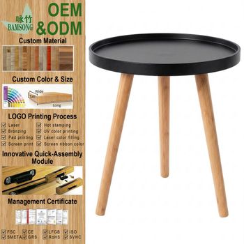 Black Round Raised Tray Tabletop Lightweight Cozy Bedroom Style Mini Bedside Table Modern Mini Accent End Table from Hangzhou Bamsong Tech Co., Ltd. Black Round Raised Tray Tabletop Lightweight Cozy Bedroom Style Mini Bedside Table Modern Mini Accent End Table - Hangzhou Bamsong Tech Co., Ltd. - China