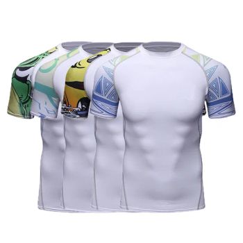 Hight Quality Men's Athletic T-Shirts Compression Shirts Sports Tops Gym Running Shirts - Dongguan Monkey Clothes Co., Ltd. - China
