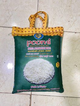 Raw rice ponni Origin India Pack Size - POORNI TRADING COMPANY  - India