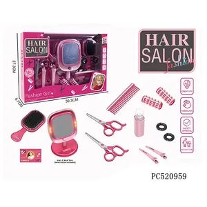 Whosale Pretend Play Preschool Educational Beauty Hair DIY Home Simulation Salon Hairdressing Tools Electric Hairdryer Set - Pretty Coast Plastic Toys Co., Ltd - China
