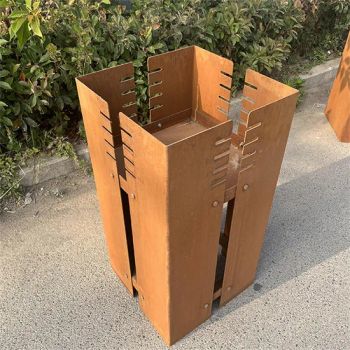 Hot Sales Corten Steel Fire Pits Fireplace Grill Origin China HS Code 73218900 Model NO. jbl-CF07 Specification 100cm Trademark - HENAN JINBAILAI INDUSTRIAL CO., LTD. - China