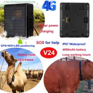 Factory Supply 4G IP67 Waterproof Solar Charging Large Battery Capacity Tracker GPS for Cattle with Multiple Ways Accurate Positio - Shenzhen Yushengchang Technology Co., Ltd. - China