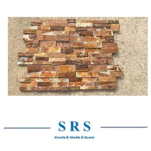 Natural White/Black/Yellow/Rusty/Green Culture Ledgestone/Fieldstone Stone/Slate for Wall Cladding Decoration/External Wall/Landscaping Wall Stone - XIAMEN SRS TRADING CO., LTD. - China