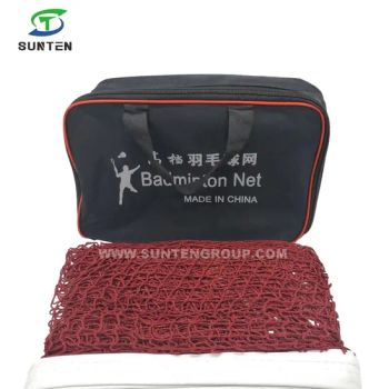 Good Quality Red Color Badminton Net, Volleyball Net, Football Net, Safety Catch Net, Sporting Net for Golf Backstop, Hockey, etc - QINGDAO SUNTEN PLASTIC CO., LTD. - China