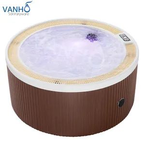 Round Stylish Outdoor Bathtub with Control System, Water Massage, Whirlpool - Vanho Group Inc. - China